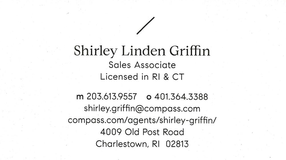 Compass
<strong>Shirley Linden Griffin</strong> — Sales Associate<br />Compass<br />4009 Old Post Road, Charlestown, RI, 02813<br />203-613-9557 / 401-364-3388<br />[url=tel:20361395574013643388][img]https://izadex.net/themes/izadex/images/contact-phone.png?v=254g71&izphone=tel%3A20361395574013643388[/img][/url] [url=https://compass.com/agents/shirley-griffin/][img]https://izadex.net/themes/izadex/images/contact-web.png?v=254g71[/img][/url] [url=mailto:shirley.griffin@compass.com][img]https://izadex.net/themes/izadex/images/contact-email.png?v=254g71&izemail=shirley.griffin%40compass.com[/img][/url]
Keywords: Shirley Linden Griffin Compass Sales Associate 203-613-9557 / 401-364-3388 shirley.griffin@compass.com https://compass.com/agents/shirley-griffin/ 4009 Old Post Road Charlestown RI 02813