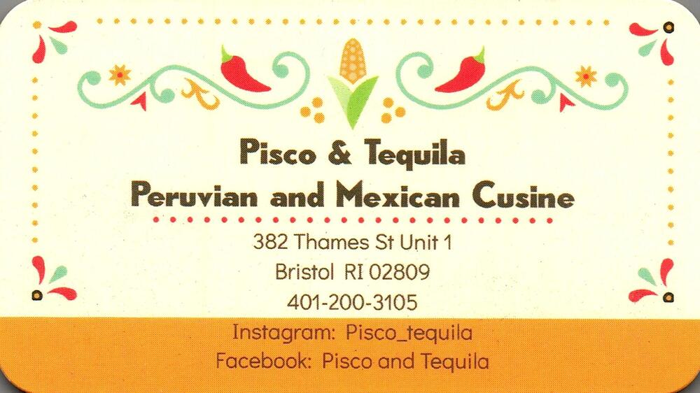 Pisco & Tequila
Pisco & Tequila<br />382 Thames St Unit 1, Bristol, RI, 02809<br />401-200-3105<br />[url=tel:+14012003105][img]https://izadex.net/themes/izadex/images/contact-phone.png?v=254g71&izphone=tel%3A%2B14012003105[/img][/url]
Keywords: Pisco & Tequila 401-200-3105 382 Thames St Unit 1 Bristol RI 02809 Peruvian cuisine; Mexican cuisine; restaurant; Bristol; tequila; dining