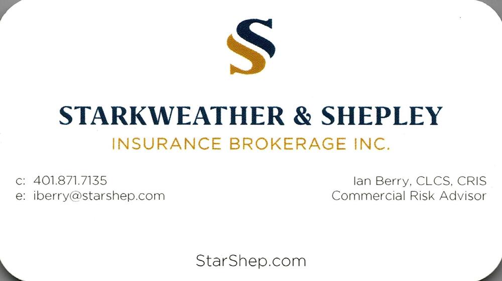 Starkweather & Shepley Insurance Brokerage Inc.
<strong>Ian Berry, CLCS, CRIS</strong> — Commercial Risk Advisor<br />Starkweather & Shepley Insurance Brokerage Inc.<br />401-871-7135<br />[url=tel:+14018717135][img]https://izadex.net/themes/izadex/images/contact-phone.png?v=254g71&izphone=tel%3A%2B14018717135[/img][/url] [url=https://StarShep.com][img]https://izadex.net/themes/izadex/images/contact-web.png?v=254g71[/img][/url] [url=mailto:iberry@starshep.com][img]https://izadex.net/themes/izadex/images/contact-email.png?v=254g71&izemail=iberry%40starshep.com[/img][/url]
Keywords: Ian Berry, CLCS, CRIS Starkweather & Shepley Insurance Brokerage Inc. Commercial Risk Advisor 401-871-7135 iberry@starshep.com https://StarShep.com commercial insurance; insurance brokerage; risk advisor; business insurance; risk management