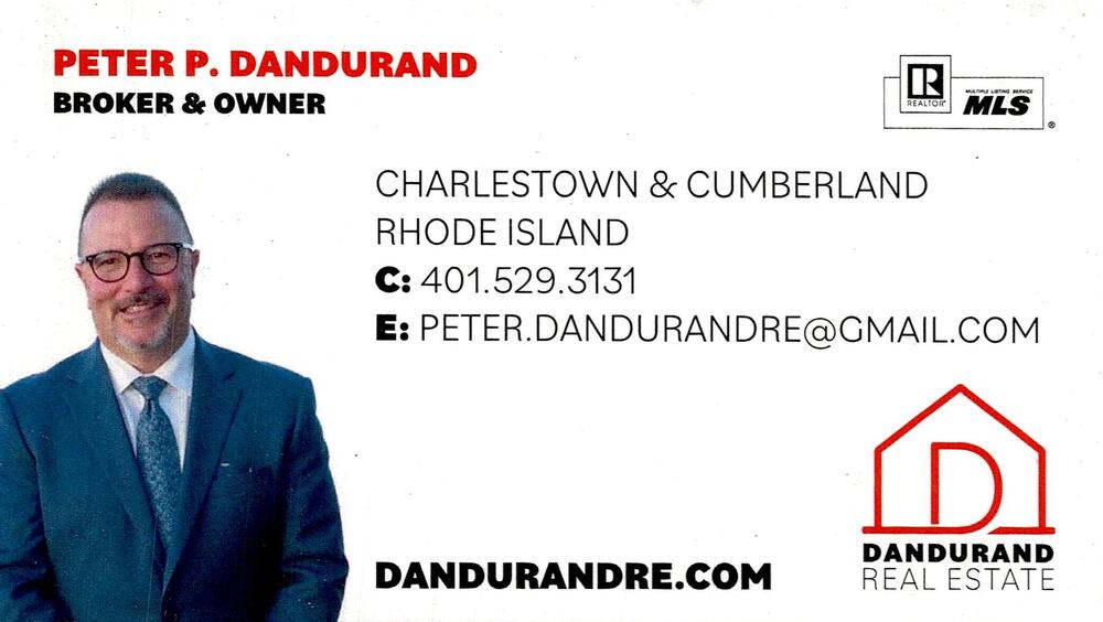 Dandurand Real Estate
<strong>Peter P. Dandurand</strong> — Broker & Owner<br />Dandurand Real Estate<br />Charlestown & Cumberland, RI<br />401-529-3131<br />[url=tel:+14015293131][img]https://izadex.net/themes/izadex/images/contact-phone.png?v=254g71&izphone=tel%3A%2B14015293131[/img][/url] [url=https://dandurandre.com][img]https://izadex.net/themes/izadex/images/contact-web.png?v=254g71[/img][/url] [url=mailto:peter.dandurandre@gmail.com][img]https://izadex.net/themes/izadex/images/contact-email.png?v=254g71&izemail=peter.dandurandre%40gmail.com[/img][/url]
Keywords: Peter P. Dandurand Dandurand Real Estate Broker & Owner 401-529-3131 peter.dandurandre@gmail.com https://dandurandre.com Charlestown & Cumberland RI