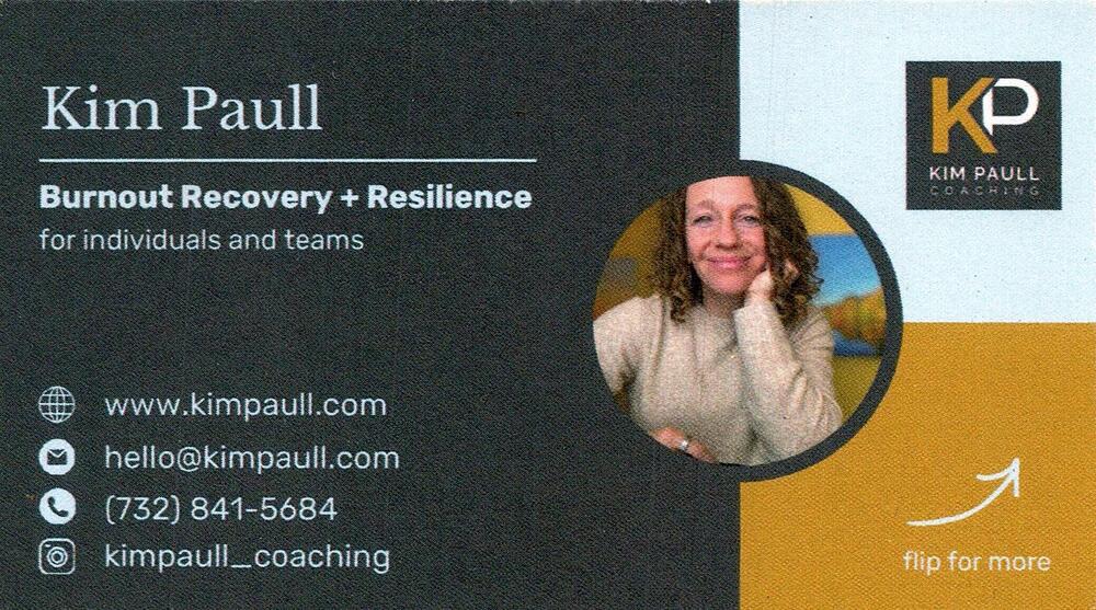 Kim Paull Coaching
<strong>Kim Paull</strong> — Coach<br />Kim Paull Coaching<br />732-841-5684<br />[url=tel:+17328415684][img]https://izadex.net/themes/izadex/images/contact-phone.png?v=254g71&izphone=tel%3A%2B17328415684[/img][/url] [url=https://www.kimpaull.com][img]https://izadex.net/themes/izadex/images/contact-web.png?v=254g71[/img][/url] [url=mailto:hello@kimpaull.com][img]https://izadex.net/themes/izadex/images/contact-email.png?v=254g71&izemail=hello%40kimpaull.com[/img][/url]
Keywords: Kim Paull Kim Paull Coaching Coach 732-841-5684 hello@kimpaull.com https://www.kimpaull.com burnout recovery; resilience; coaching; individuals; teams