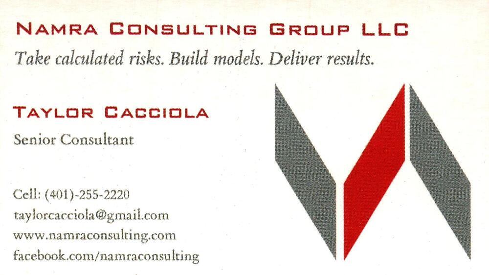 Namra Consulting Group LLC
<strong>Taylor Cacciola</strong> — Senior Consultant<br />Namra Consulting Group LLC<br />RI<br />401-255-2220<br />[url=tel:+14012552220][img]https://izadex.net/themes/izadex/images/contact-phone.png?v=254g71&izphone=tel%3A%2B14012552220[/img][/url] [url=https://www.namraconsulting.com][img]https://izadex.net/themes/izadex/images/contact-web.png?v=254g71[/img][/url] [url=mailto:taylorcacciola@gmail.com][img]https://izadex.net/themes/izadex/images/contact-email.png?v=254g71&izemail=taylorcacciola%40gmail.com[/img][/url] [url=https://www.facebook.com/facebook.com/namraconsulting][img]https://izadex.net/themes/izadex/images/contact-facebook.png?v=254g71[/img][/url]
Keywords: Taylor Cacciola Namra Consulting Group LLC Senior Consultant 401-255-2220 taylorcacciola@gmail.com https://www.namraconsulting.com RI