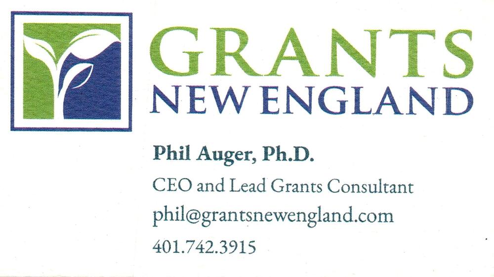 Grants New England
<strong>Phil Auger, Ph.D.</strong> — CEO and Lead Grants Consultant<br />Grants New England<br />401-742-3915<br />[url=tel:+14017423915][img]https://izadex.net/themes/izadex/images/contact-phone.png?v=254g71&izphone=tel%3A%2B14017423915[/img][/url] [url=mailto:phil@grantsnewengland.com][img]https://izadex.net/themes/izadex/images/contact-email.png?v=254g71&izemail=phil%40grantsnewengland.com[/img][/url]
Keywords: Phil Auger, Ph.D. Grants New England CEO and Lead Grants Consultant 401-742-3915 phil@grantsnewengland.com