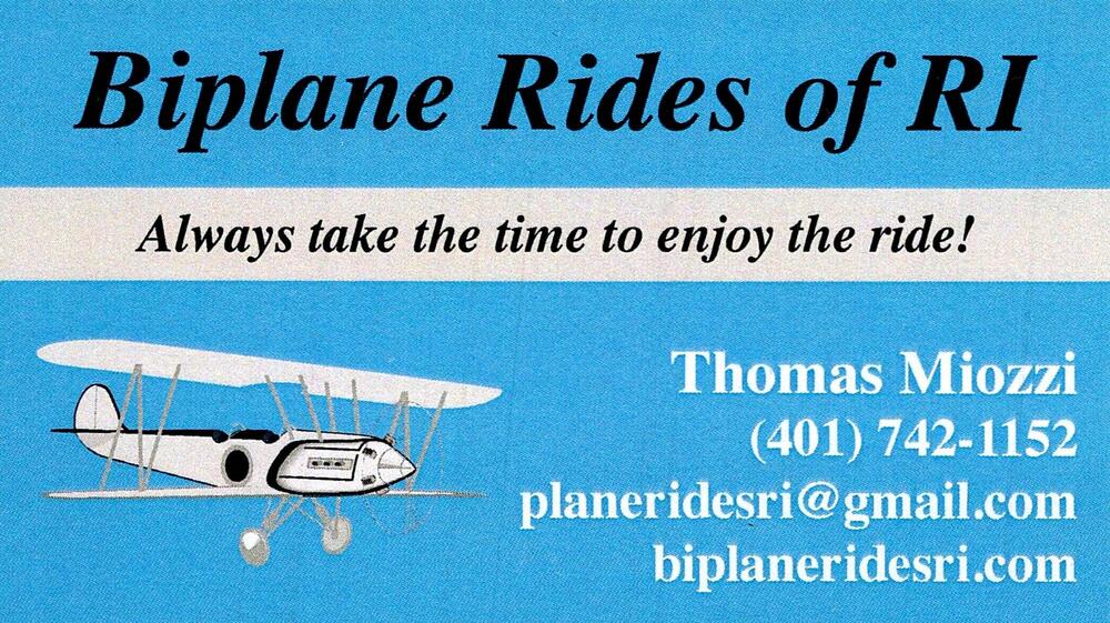 Biplane Rides of RI
<strong>Thomas Miozzi</strong><br />Biplane Rides of RI<br />401-742-1152<br />[url=tel:+14017421152][img]https://izadex.net/themes/izadex/images/contact-phone.png?v=254g71&izphone=tel%3A%2B14017421152[/img][/url] [url=https://biplaneridesri.com][img]https://izadex.net/themes/izadex/images/contact-web.png?v=254g71[/img][/url] [url=mailto:planeridesri@gmail.com][img]https://izadex.net/themes/izadex/images/contact-email.png?v=254g71&izemail=planeridesri%40gmail.com[/img][/url]
Keywords: Thomas Miozzi Biplane Rides of RI 401-742-1152 planeridesri@gmail.com https://biplaneridesri.com