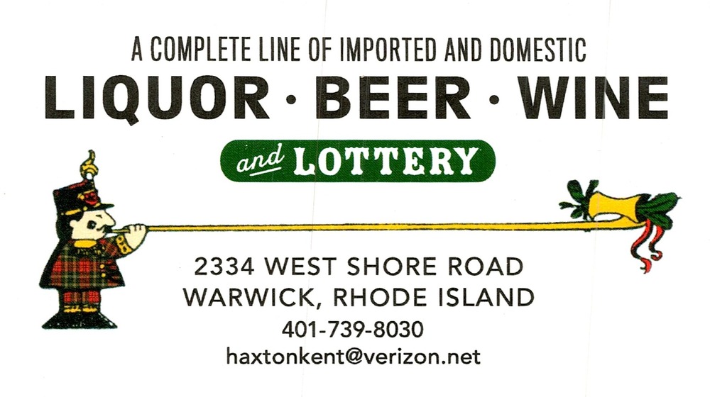 Haxton's Kent Liquors
Haxton's Kent Liquors<br />2334 West Shore Road, Warwick, RI<br />401-739-8030<br />[url=tel:+14017398030][img]https://izadex.net/themes/izadex/images/contact-phone.png?v=254g71&izphone=tel%3A%2B14017398030[/img][/url] [url=mailto:haxtonkent@verizon.net][img]https://izadex.net/themes/izadex/images/contact-email.png?v=254g71&izemail=haxtonkent%40verizon.net[/img][/url]
Keywords: Haxton's Kent Liquors 401-739-8030 haxtonkent@verizon.net 2334 West Shore Road Warwick RI imported liquor; domestic liquor; beer; wine; lottery