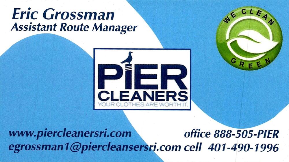 Pier Cleaners
<strong>Eric Grossman</strong> — Assistant Route Manager<br />Pier Cleaners<br />888-505-PIER / 401-490-1996<br />[url=tel:8885054014901996][img]https://izadex.net/themes/izadex/images/contact-phone.png?v=254g71&izphone=tel%3A8885054014901996[/img][/url] [url=https://www.piercleanersri.com][img]https://izadex.net/themes/izadex/images/contact-web.png?v=254g71[/img][/url] [url=mailto:egrossman1@piercleanersri.com][img]https://izadex.net/themes/izadex/images/contact-email.png?v=254g71&izemail=egrossman1%40piercleanersri.com[/img][/url]
Keywords: Eric Grossman Pier Cleaners Assistant Route Manager 888-505-PIER / 401-490-1996 egrossman1@piercleanersri.com https://www.piercleanersri.com