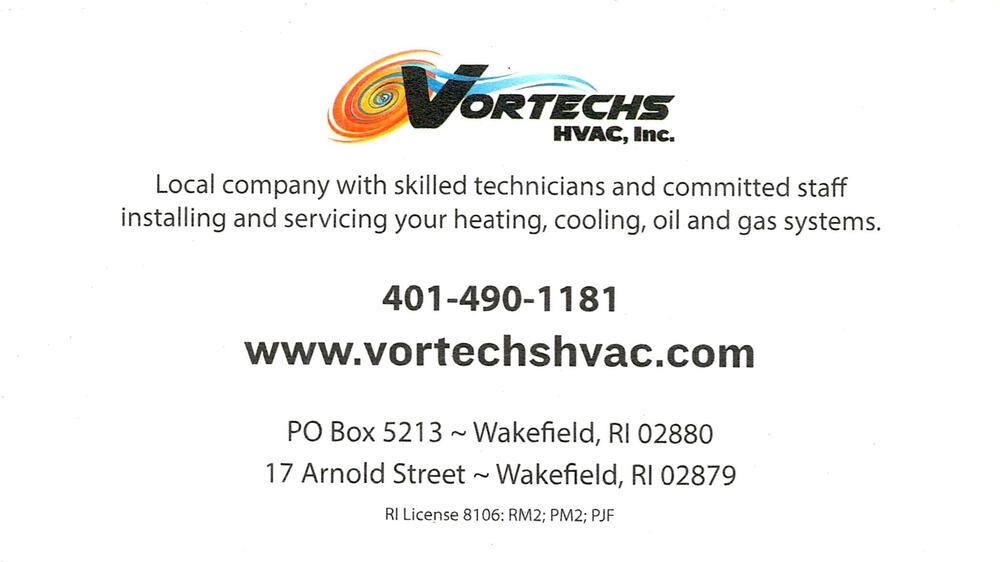 Vortechs HVAC, Inc.
Vortechs HVAC, Inc.<br />17 Arnold Street, Wakefield, RI, 02879<br />401-490-1181<br />[url=tel:+14014901181][img]https://izadex.net/themes/izadex/images/contact-phone.png?v=254g71&izphone=tel%3A%2B14014901181[/img][/url] [url=https://www.vortechshvac.com][img]https://izadex.net/themes/izadex/images/contact-web.png?v=254g71[/img][/url]
Keywords: Vortechs HVAC, Inc. 401-490-1181 https://www.vortechshvac.com 17 Arnold Street Wakefield RI 02879