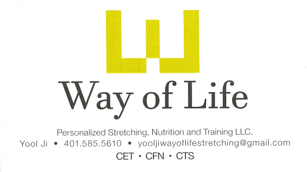 Way of Life Personalized Stretching, Nutrition and Training LLC
<strong>Yool Ji, CET, CFN, CTS</strong><br />Way of Life Personalized Stretching, Nutrition and Training LLC<br />401-585-5610<br />[url=tel:+14015855610][img]https://izadex.net/themes/izadex/images/contact-phone.png?v=254g71&izphone=tel%3A%2B14015855610[/img][/url] [url=mailto:yooljiwayoflifestretching@gmail.com][img]https://izadex.net/themes/izadex/images/contact-email.png?v=254g71&izemail=yooljiwayoflifestretching%40gmail.com[/img][/url]
Keywords: Yool Ji, CET, CFN, CTS Way of Life Personalized Stretching, Nutrition and Training LLC 401-585-5610 yooljiwayoflifestretching@gmail.com personalized stretching; nutrition; training