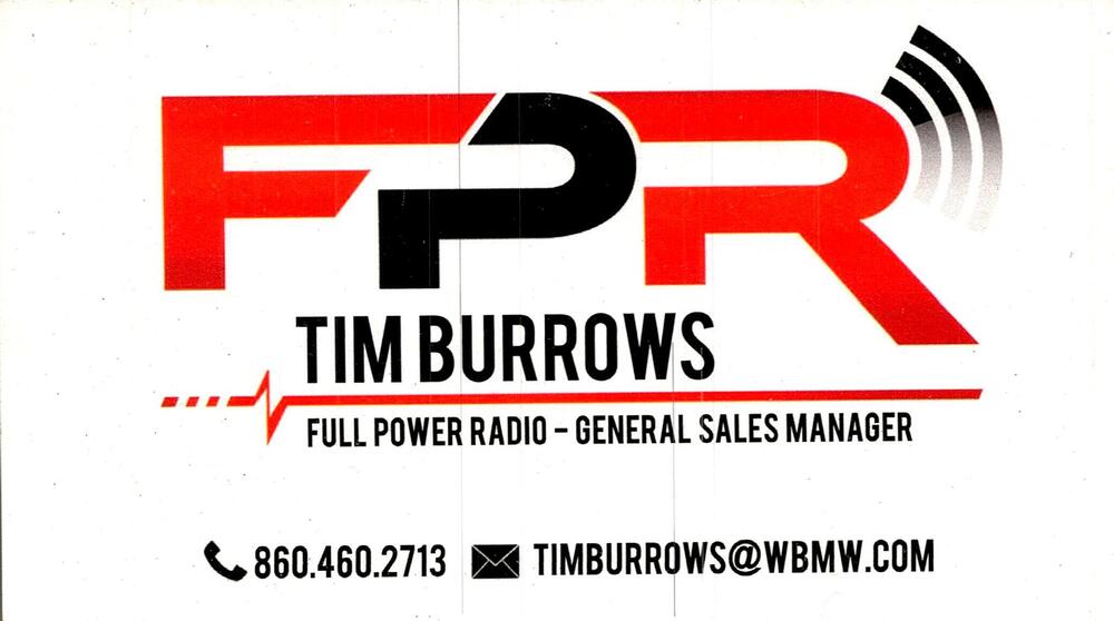 Full Power Radio
<strong>Tim Burrows</strong> — General Sales Manager<br />Full Power Radio<br />860-460-2713<br />[url=tel:+18604602713][img]https://izadex.net/themes/izadex/images/contact-phone.png?v=254g71&izphone=tel%3A%2B18604602713[/img][/url] [url=mailto:TIMBURROWS@WBMW.COM][img]https://izadex.net/themes/izadex/images/contact-email.png?v=254g71&izemail=TIMBURROWS%40WBMW.COM[/img][/url]
Keywords: Tim Burrows Full Power Radio General Sales Manager 860-460-2713 TIMBURROWS@WBMW.COM