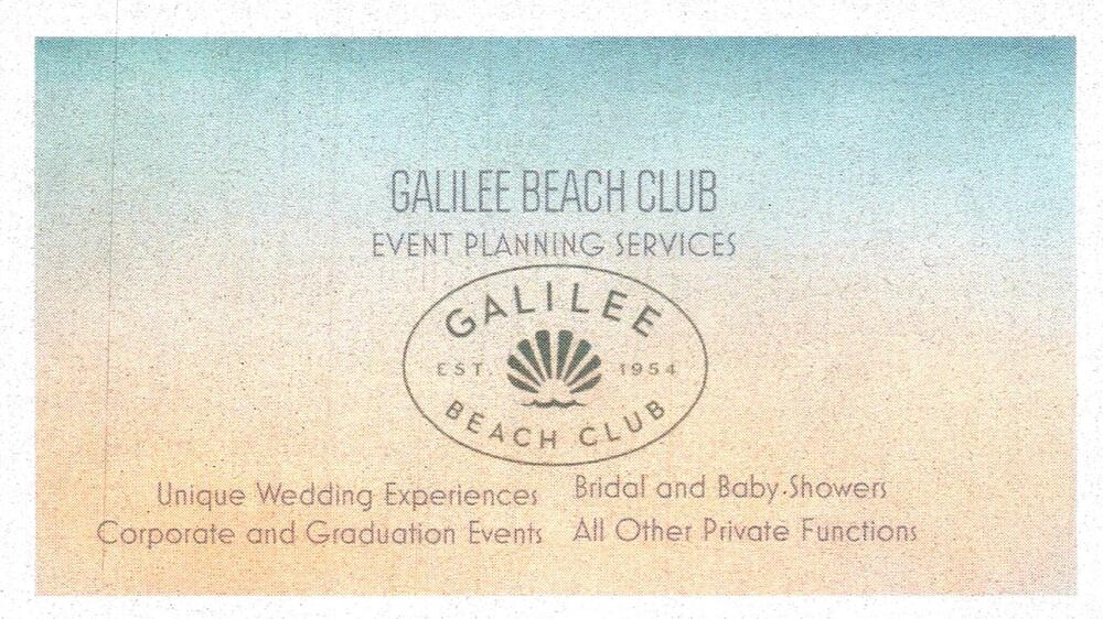 Galilee Beach Club
Galilee Beach Club
Keywords: Galilee Beach Club