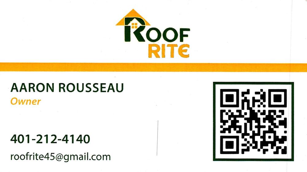 Roof Rite
<strong>Aaron Rousseau</strong> — Owner<br />Roof Rite<br />401-212-4140<br />[url=tel:+14012124140][img]https://izadex.net/themes/izadex/images/contact-phone.png?v=254g71&izphone=tel%3A%2B14012124140[/img][/url] [url=mailto:roofrite45@gmail.com][img]https://izadex.net/themes/izadex/images/contact-email.png?v=254g71&izemail=roofrite45%40gmail.com[/img][/url]
Keywords: Aaron Rousseau Roof Rite Owner 401-212-4140 roofrite45@gmail.com