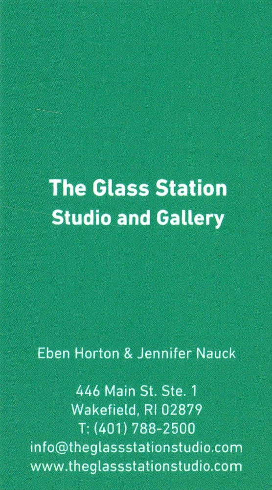 The Glass Station Studio and Gallery
<strong>Eben Horton & Jennifer Nauck</strong><br />The Glass Station Studio and Gallery<br />446 Main St. Ste. 1, Wakefield, RI, 02879<br />401-788-2500<br />[url=tel:+14017882500][img]https://izadex.net/themes/izadex/images/contact-phone.png?v=254g71&izphone=tel%3A%2B14017882500[/img][/url] [url=https://www.theglassstationstudio.com][img]https://izadex.net/themes/izadex/images/contact-web.png?v=254g71[/img][/url] [url=mailto:info@theglassstationstudio.com][img]https://izadex.net/themes/izadex/images/contact-email.png?v=254g71&izemail=info%40theglassstationstudio.com[/img][/url]
Keywords: Eben Horton & Jennifer Nauck The Glass Station Studio and Gallery 401-788-2500 info@theglassstationstudio.com https://www.theglassstationstudio.com 446 Main St. Ste. 1 Wakefield RI 02879 art gallery; glass art; studio; gallery; fine art; local artists